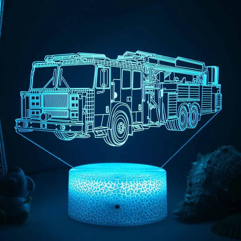 Lumi3D - Lampada Notturna LED con Illusione 3D per la Cameretta, Ricaricabile USB