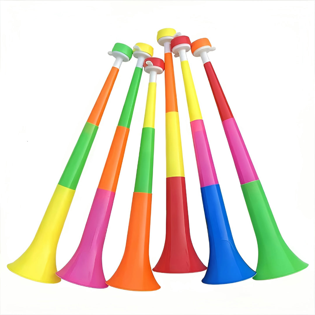 Vuvuzela World Cup Football Stadium Set Foldable Horn 6 Pieces