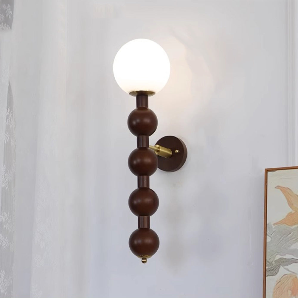Bauhaus Lampada da Parete Lunga in Metallo con Più Sfere