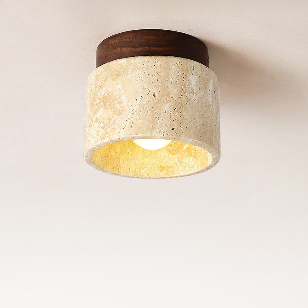 Industriale Moderna Lampada da Parete in Pietra Beige