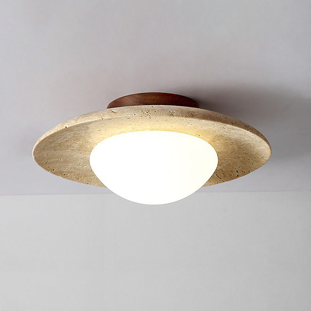 Industriale Moderna Lampada da Parete in Pietra Beige
