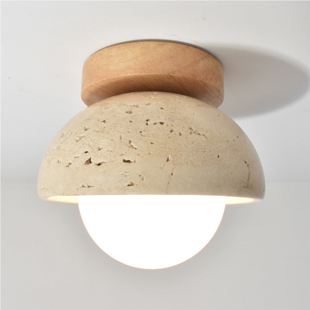 Industriale Moderna Lampada da Parete in Pietra Beige