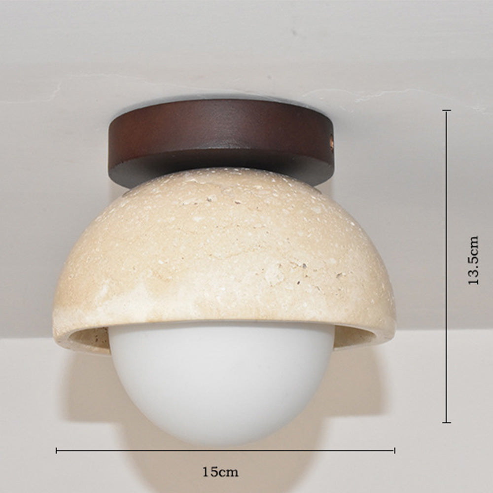 Industriale Moderna Lampada da Parete in Pietra Beige