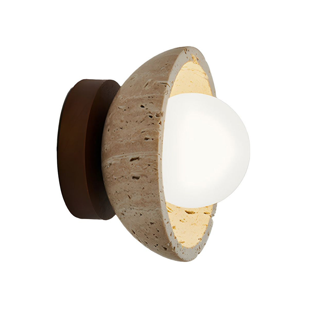Industriale Moderna Lampada da Parete in Pietra Beige