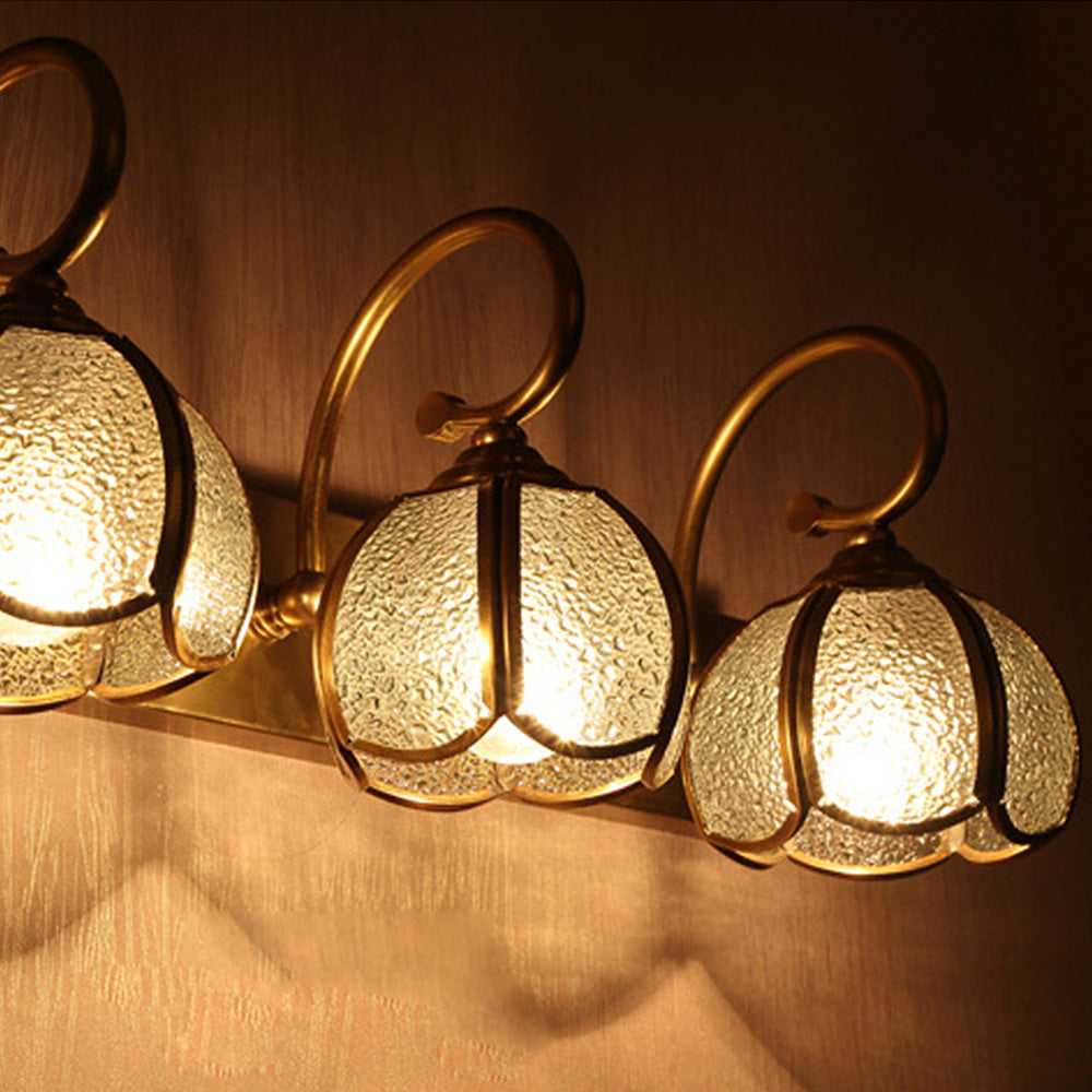 Lampada da parete da bagno classica a più teste
