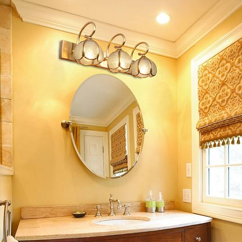 Lampada da parete da bagno classica a più teste