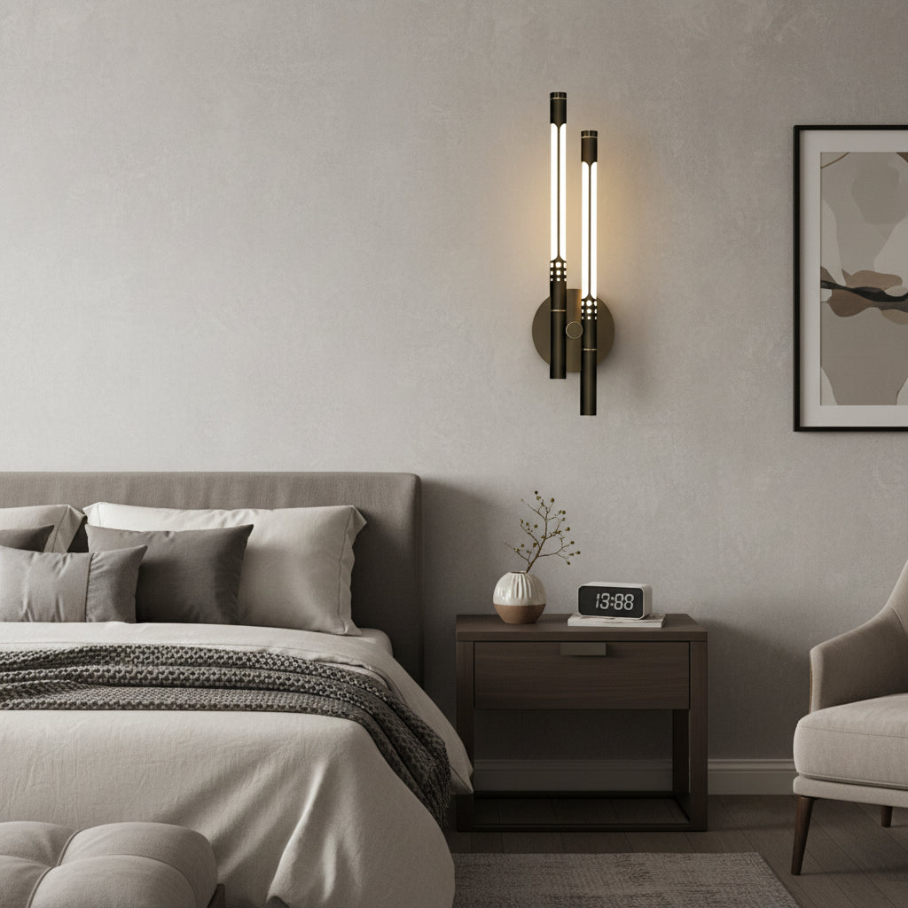 Modern LED Wall Lamp Living Room Bedroom Adjustable Light Colors