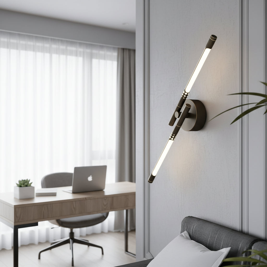 Modern LED Wall Lamp Living Room Bedroom Adjustable Light Colors