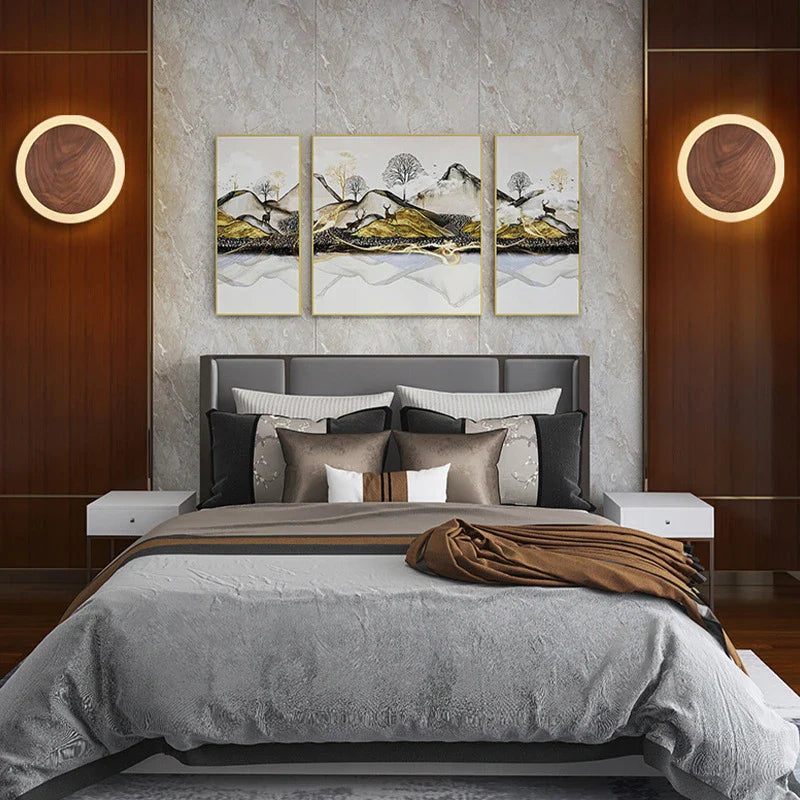 PureWalnut - Walnoot Aura Wandlamp | Natuurlijke Elegantie