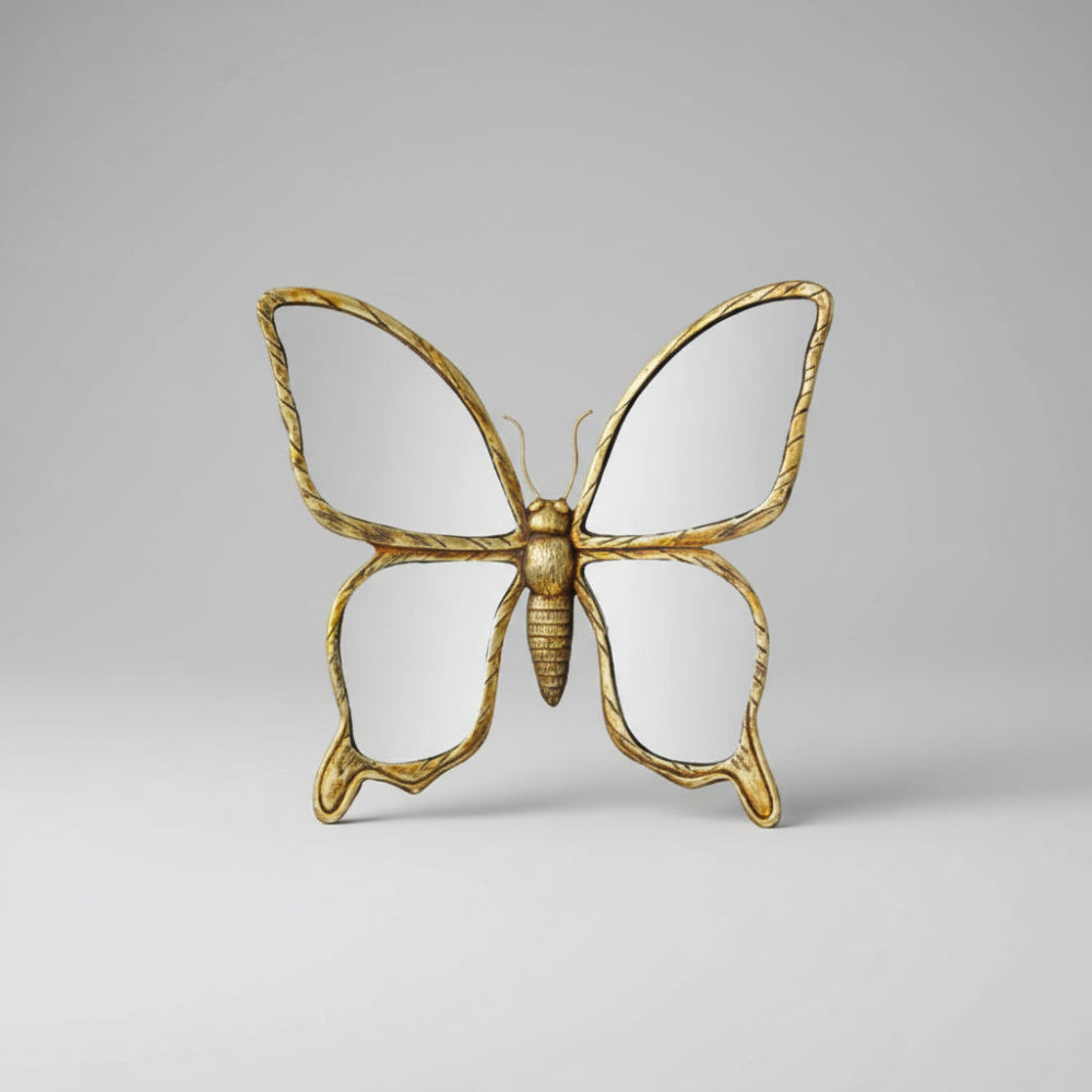 Decorazione Parete Specchio Libellula Retrò Metallo Soggiorno