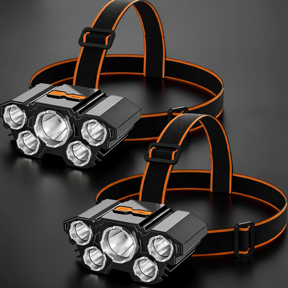 Wandel Hoofdlamp LED Oplaadbaar USB Zaklamp Outdoor Verlichting