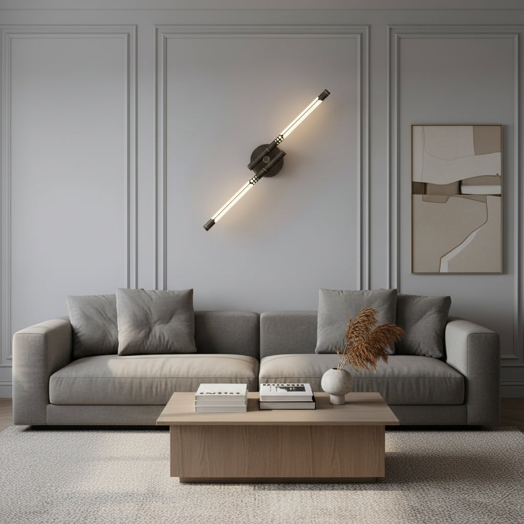 Lampada Parete Moderna LED Soggiorno Colori Luce Regolabili