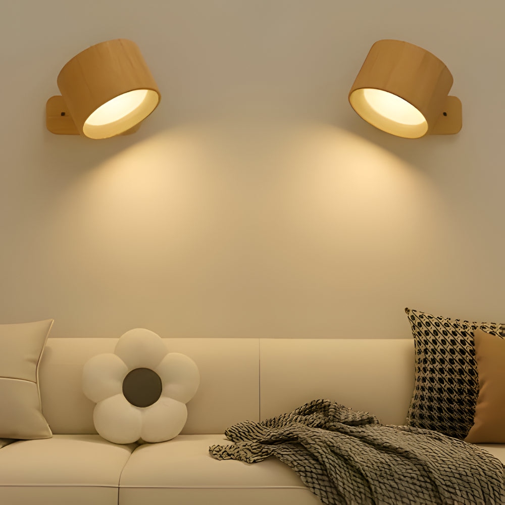 Wall Lamp LED Rechargeable Magnetic Rotating Light