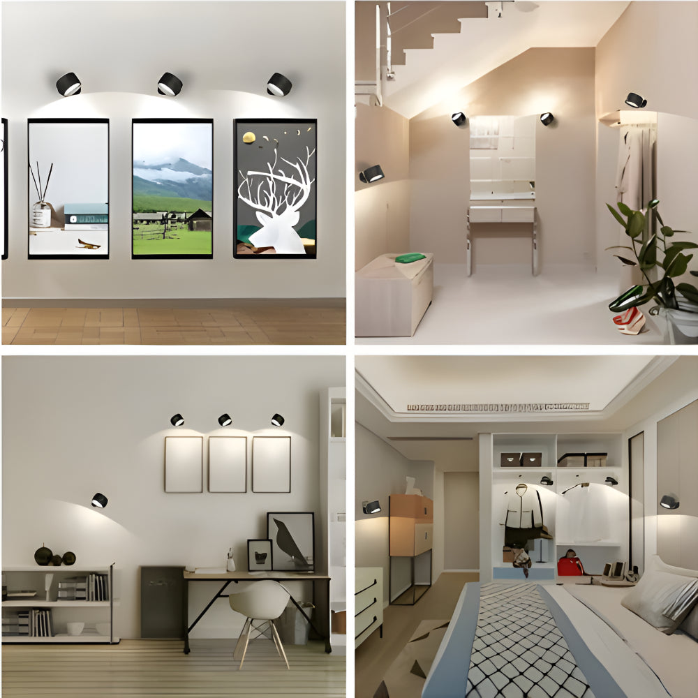 Wall Lamp LED Rechargeable Magnetic Rotating Light