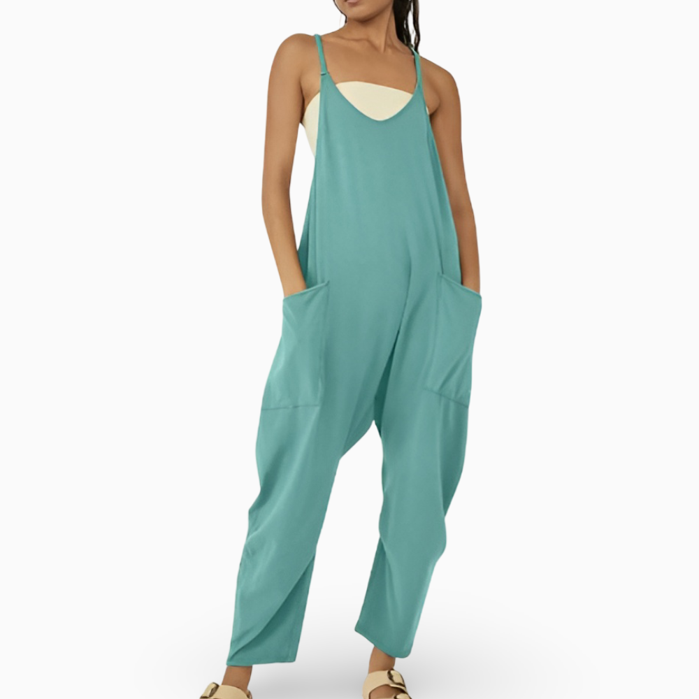 Women's Jumpsuit Wide Legs Sleeveless Casual Overall