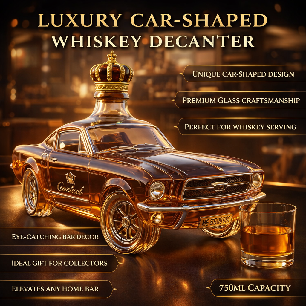 Decanter Whisky Vetro Forma Auto Decorativo