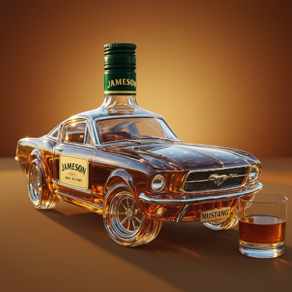 Decanter Whisky Vetro Forma Auto Decorativo