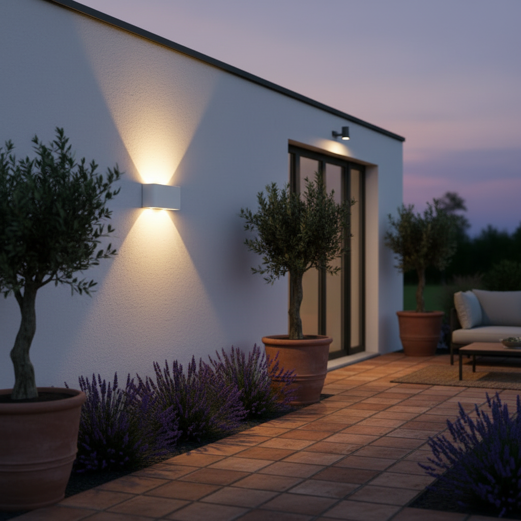 Lámpara de pared LED moderna para exterior, iluminación impermeable