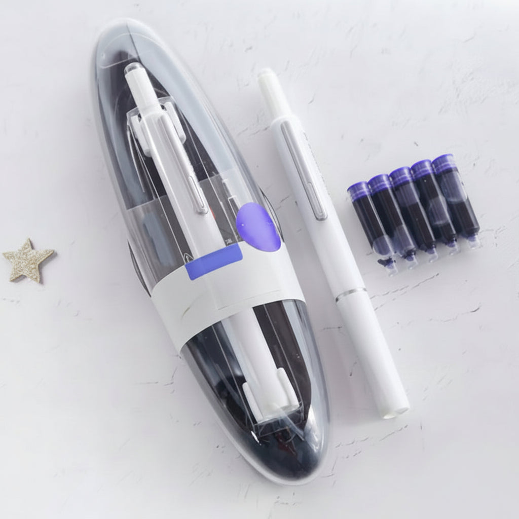 Retractable Fountain Pen Soft Writing Professional Use