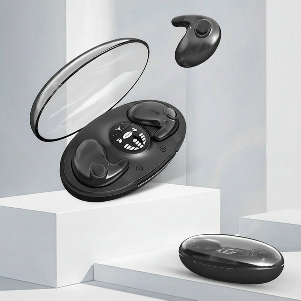 Auriculares sem fios Bluetooth com cancelamento de ruído e longa duração da bateria