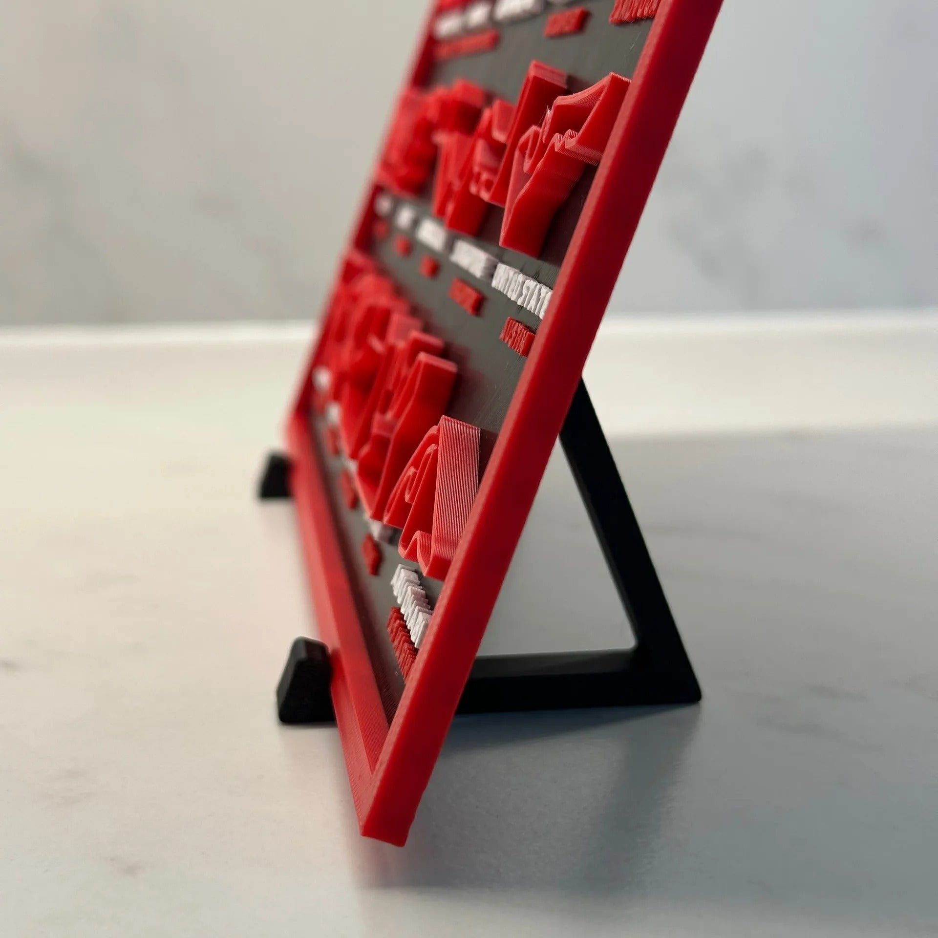 3D Printed F1 Race Calendar Circuit Wall Art Display Stand