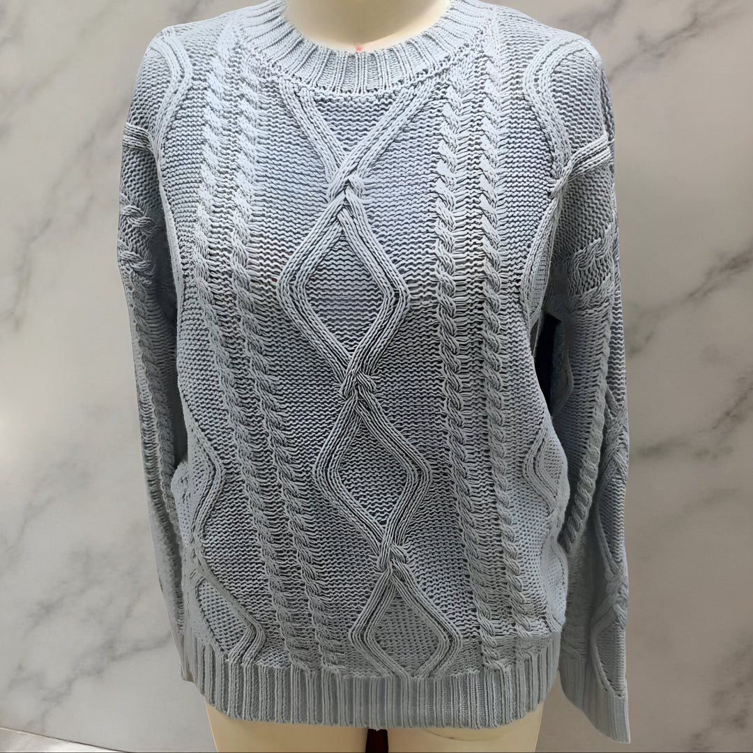 Maglione Alla Moda Cavo Vestibilità Oversize Comodo Stiloso