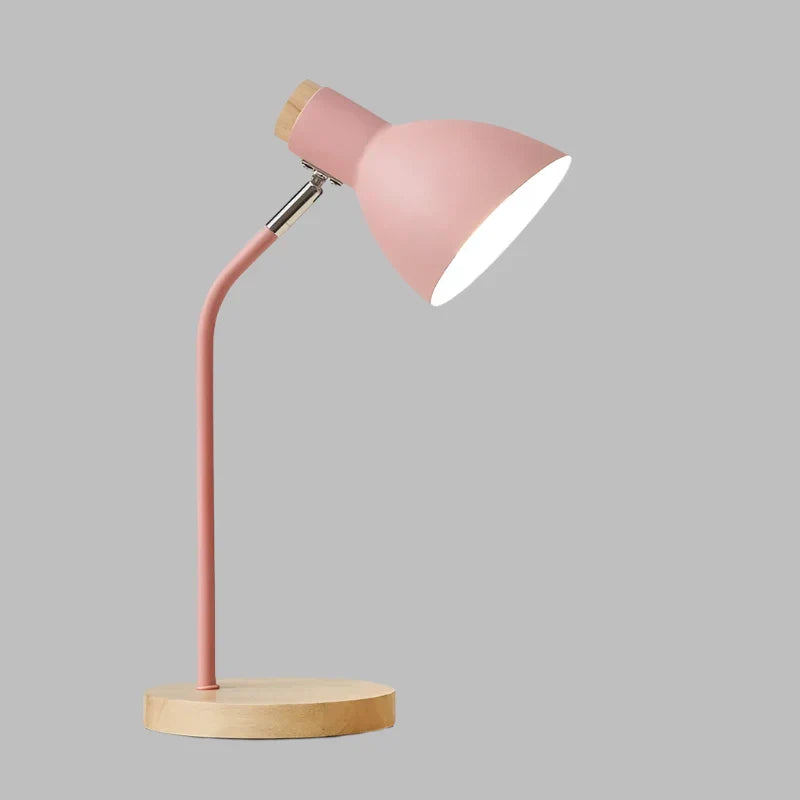 LumiWood – Wooden Table Lamp, Scandinavian Desk Lighting with Wood and Metal