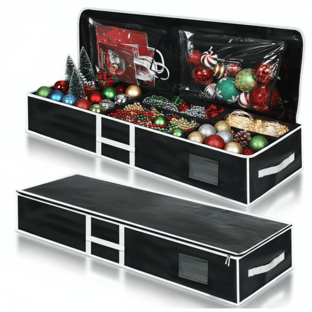 Opbergbox Cadeaupapier Kerst Rits Vakken Inpakken