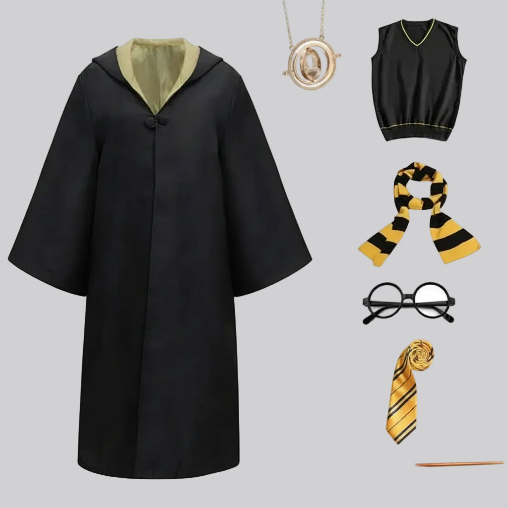 Wizard Costume Children Magical Hogwarts Sash Wand