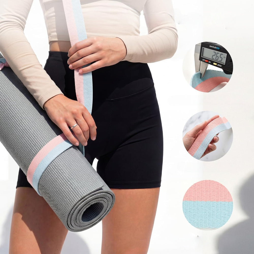 Yogamat Draagriem Fitness Oefeningen Stretch Band