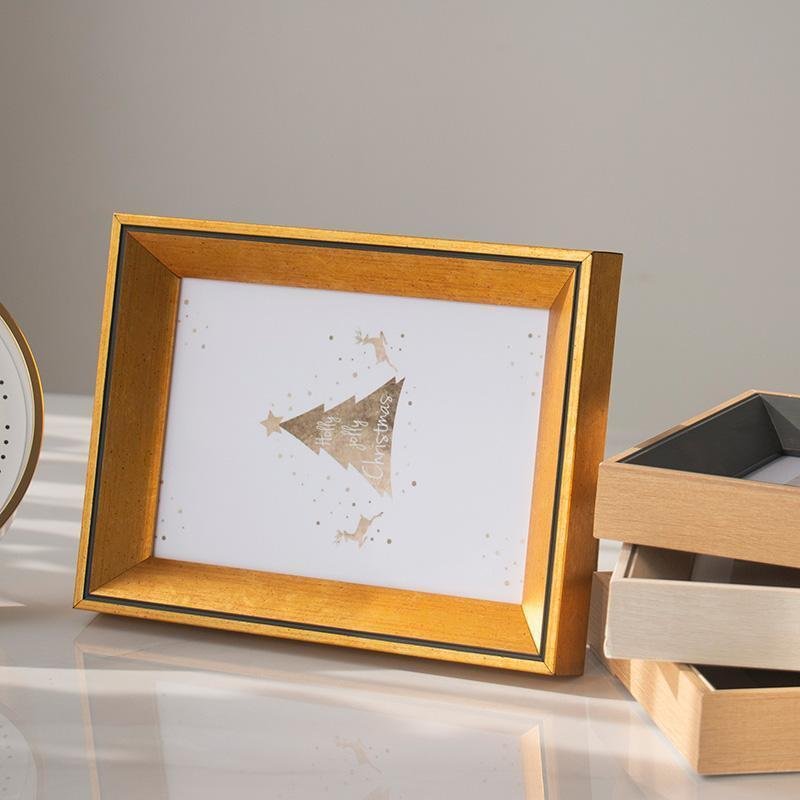 Cornici fotografiche rettangolari in resina giallo, blu, beige