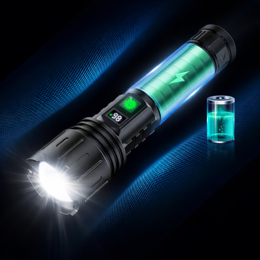 Zaklamp LED Oplaadbaar Tactisch Krachtig Waterdicht