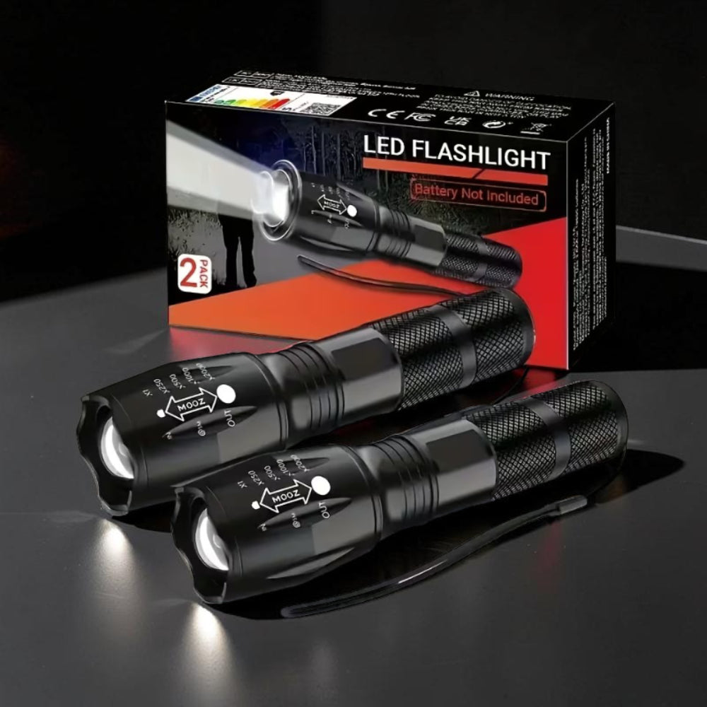 Flashlight Walking LED Adjustable Powerful Hiking Emergency Light