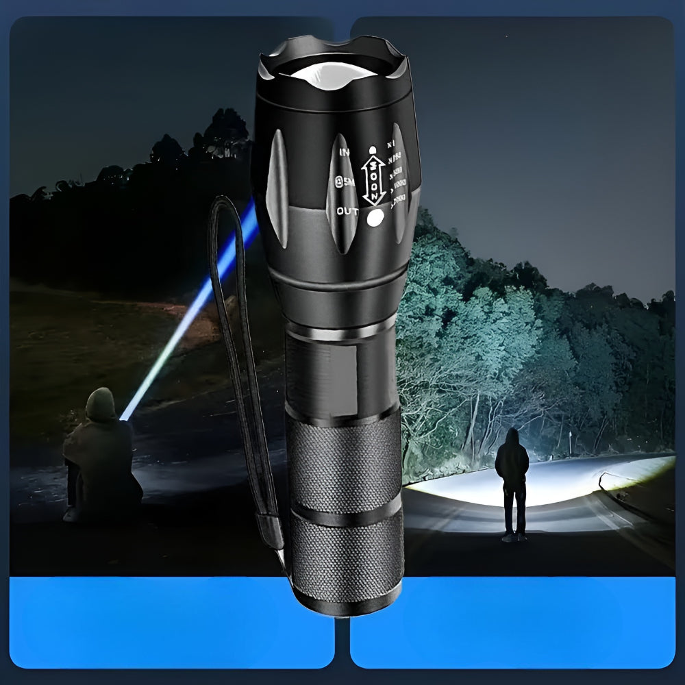 Flashlight Walking LED Adjustable Powerful Hiking Emergency Light