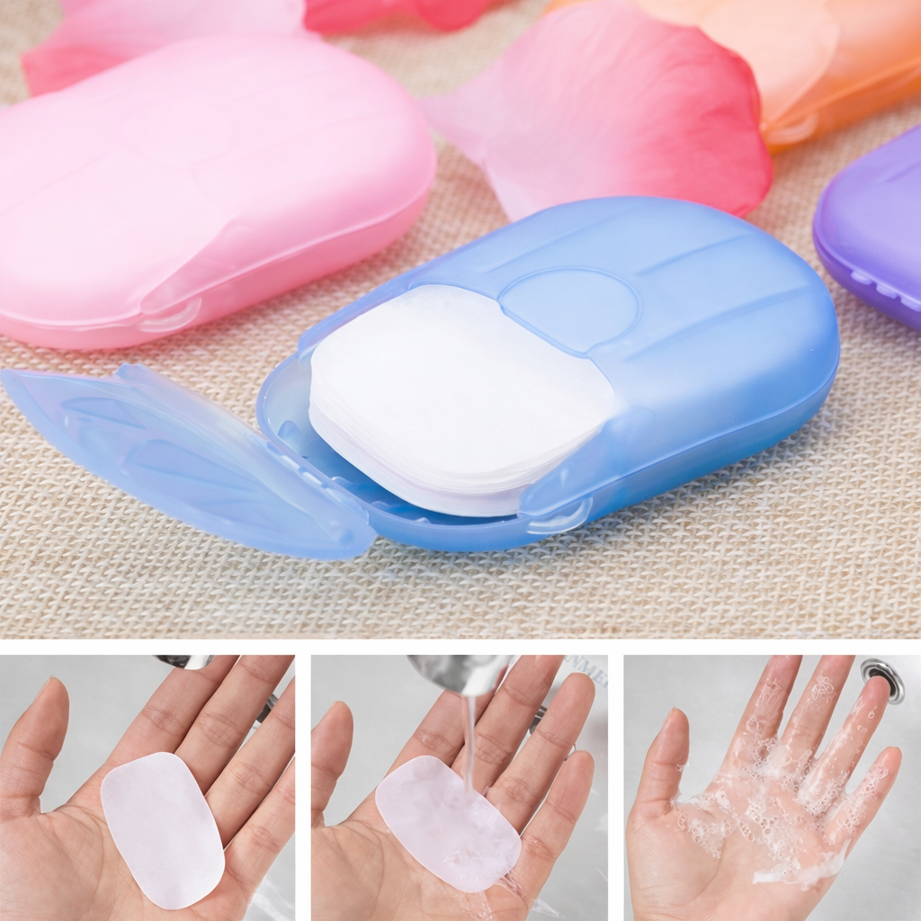 Zeepblaadjes Wandelen Reizen Handreiniging Compact Draagbaar