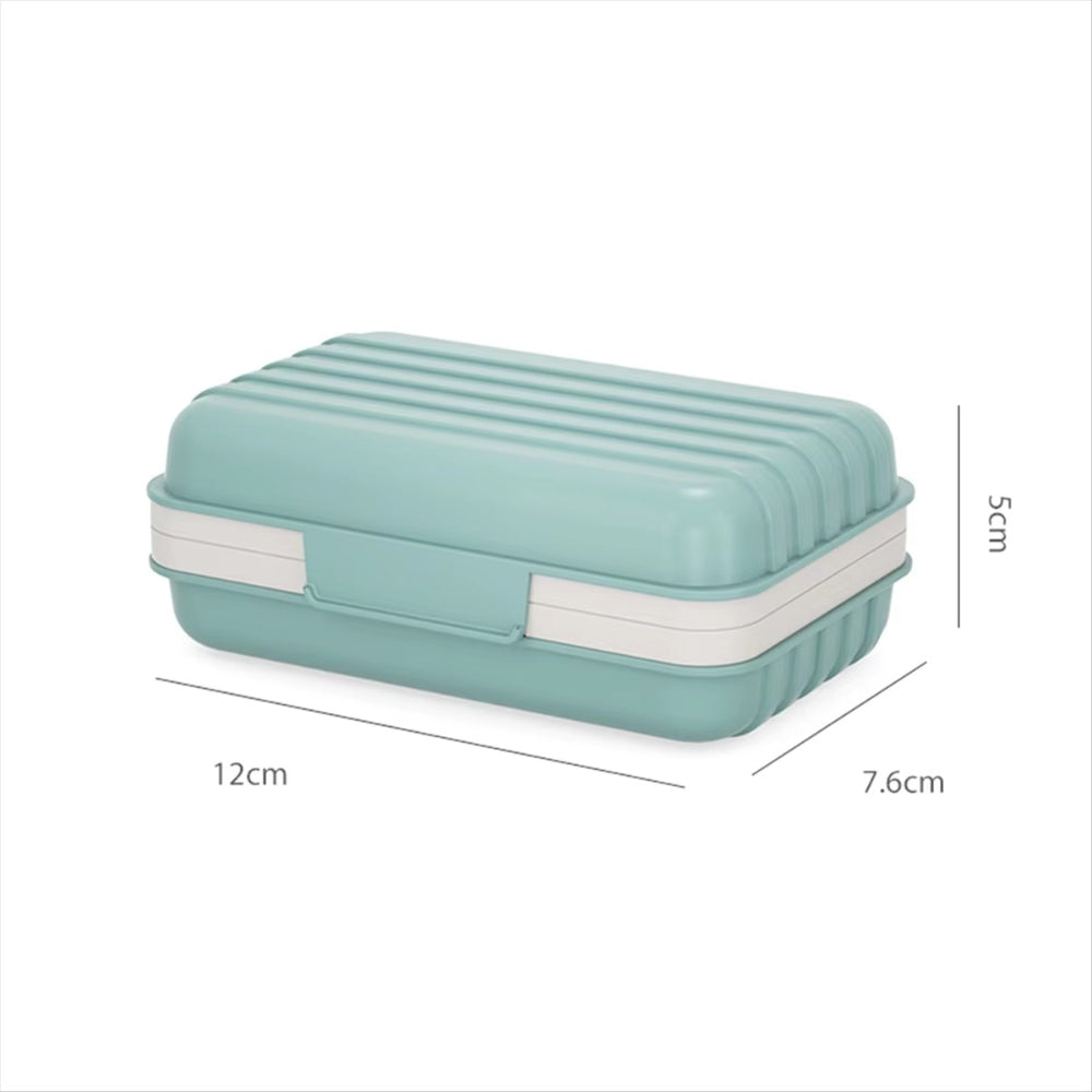 Caja de jabón para caminar y viajar, estanca, compacta y portátil