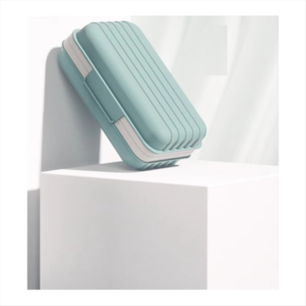 Caja de jabón para caminar y viajar, estanca, compacta y portátil