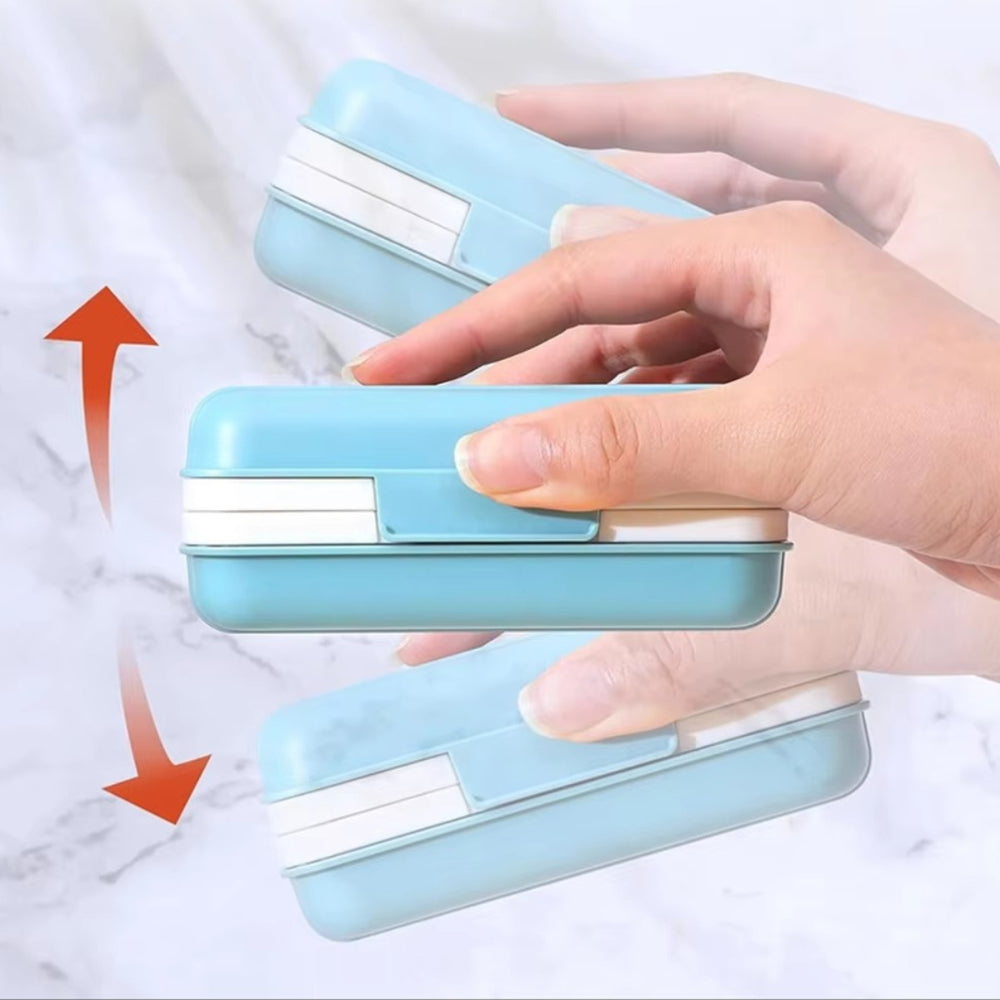 Caja de jabón para caminar y viajar, estanca, compacta y portátil
