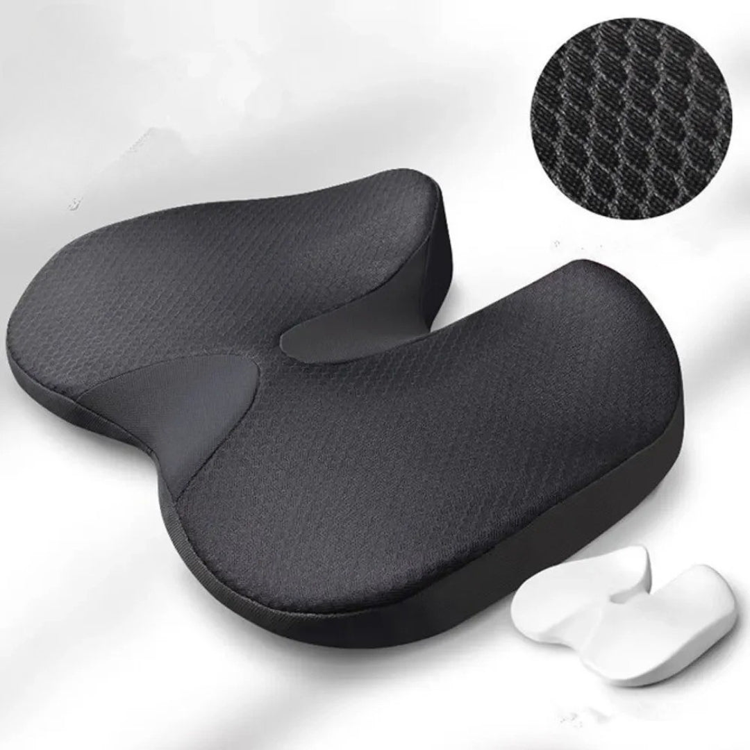 Almofada para Assento Ergonómica Almofada de Cadeira Espuma Viscoelástica Escritório Automóvel