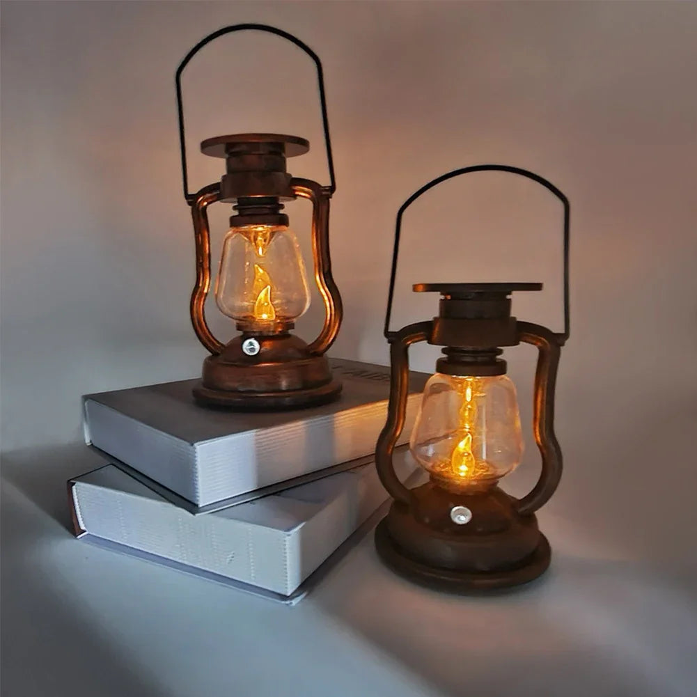 LumiLanterne – Retro Solar Lantern for Garden & Camping – Weatherproof & Energy Efficient