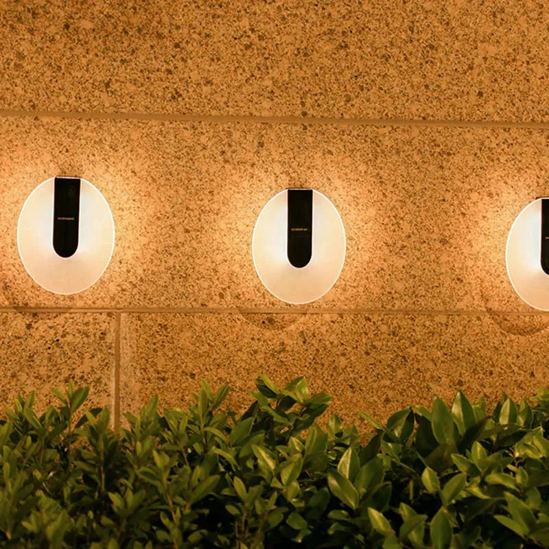 LumiWall Spot - Lámpara solar LED de pared con efecto lavado, resistente a la intemperie y eficiente energéticamente