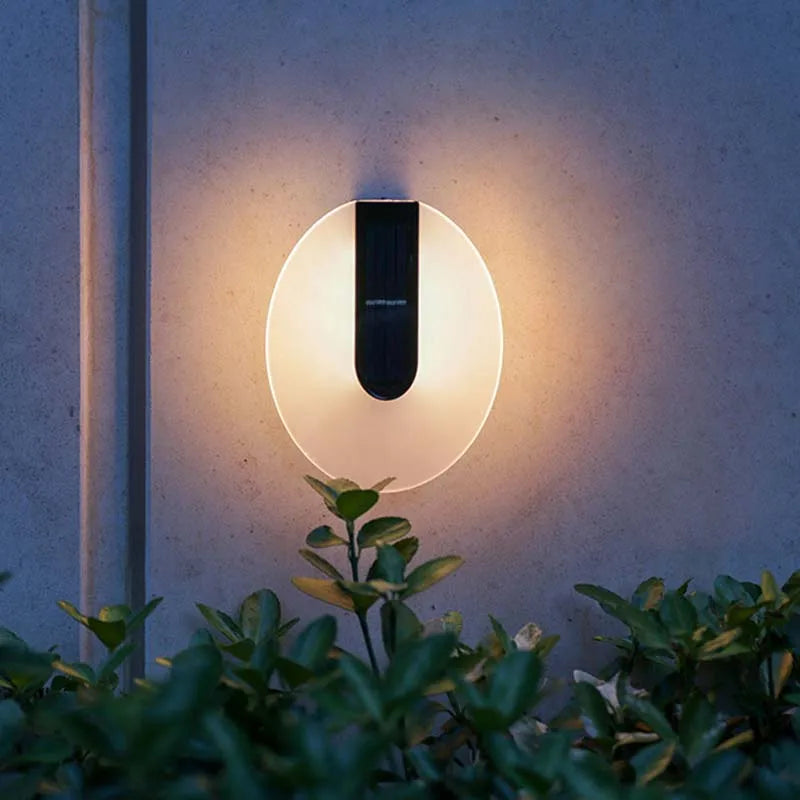 LumiWall Spot - Lámpara solar LED de pared con efecto lavado, resistente a la intemperie y eficiente energéticamente