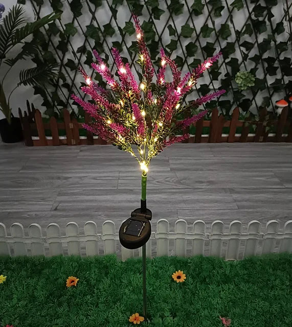 SolarGlow – Solar LED Garden Flower Lighting – Decorative Lavender Outdoor Lamps