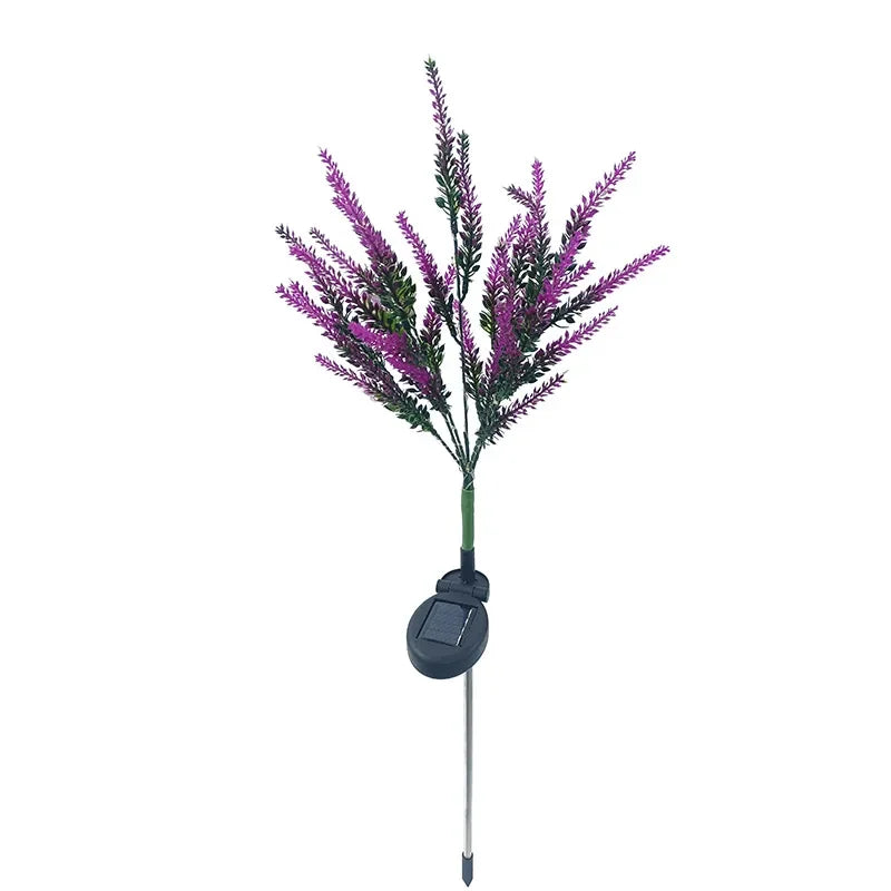 SolarGlow – Solar LED Garden Flower Lighting – Decorative Lavender Outdoor Lamps