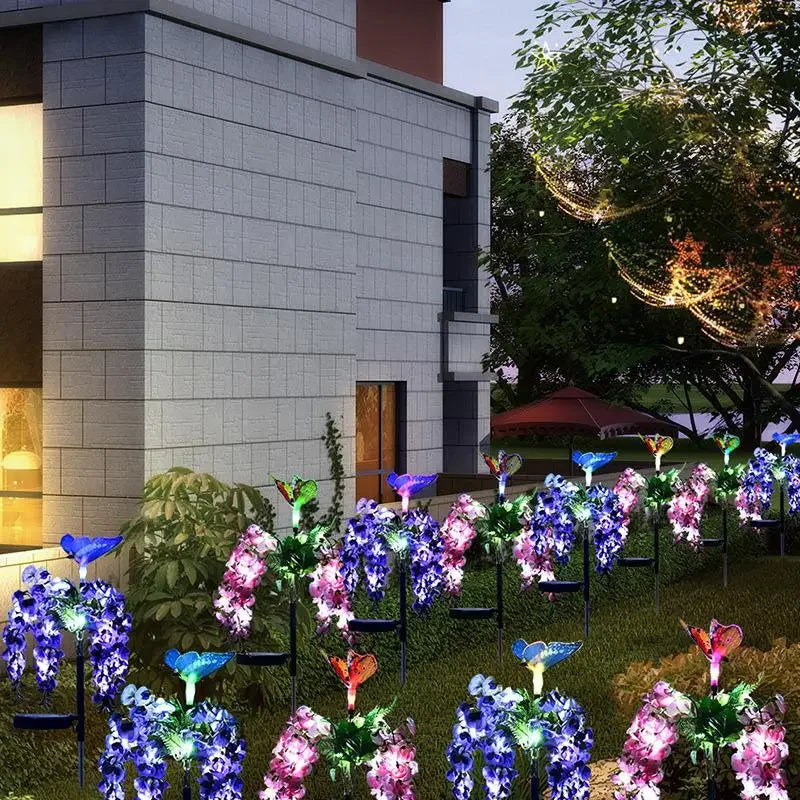LumiBloom – Lampade a LED solari per fiori da giardino e sentieri – Resistente alle intemperie e a basso consumo energetico
