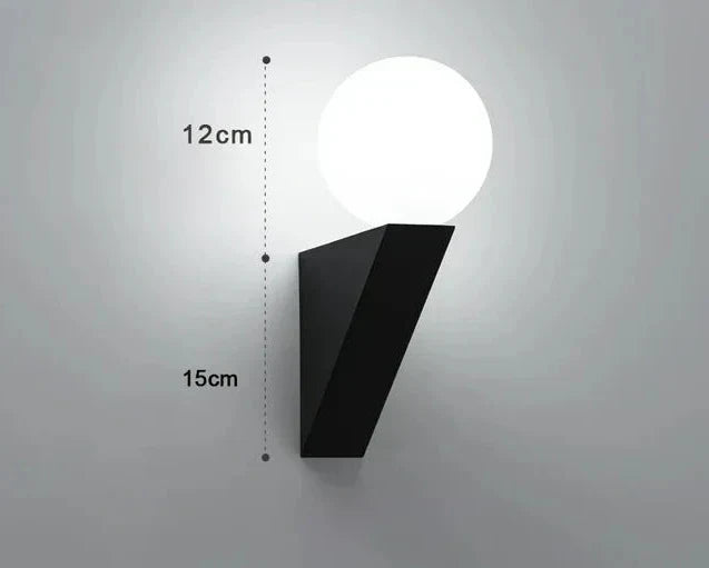 LuminoTone - Modern Duo-Tone Wall Lamp with Milk Glass