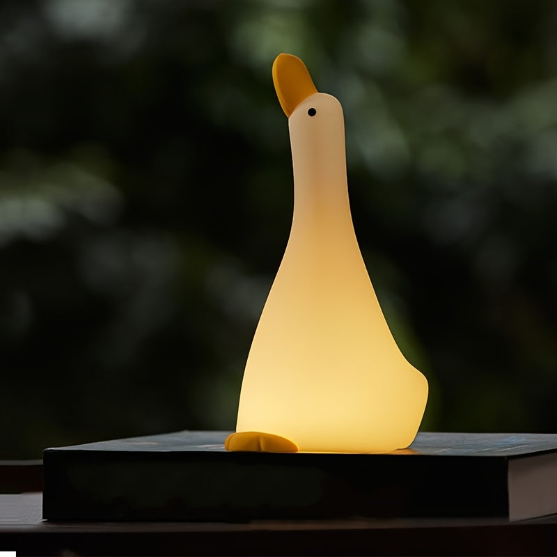 DreamDuck - Silicone Night Light with USB Rechargeable Touch Sensor and 3 Brightness Levels