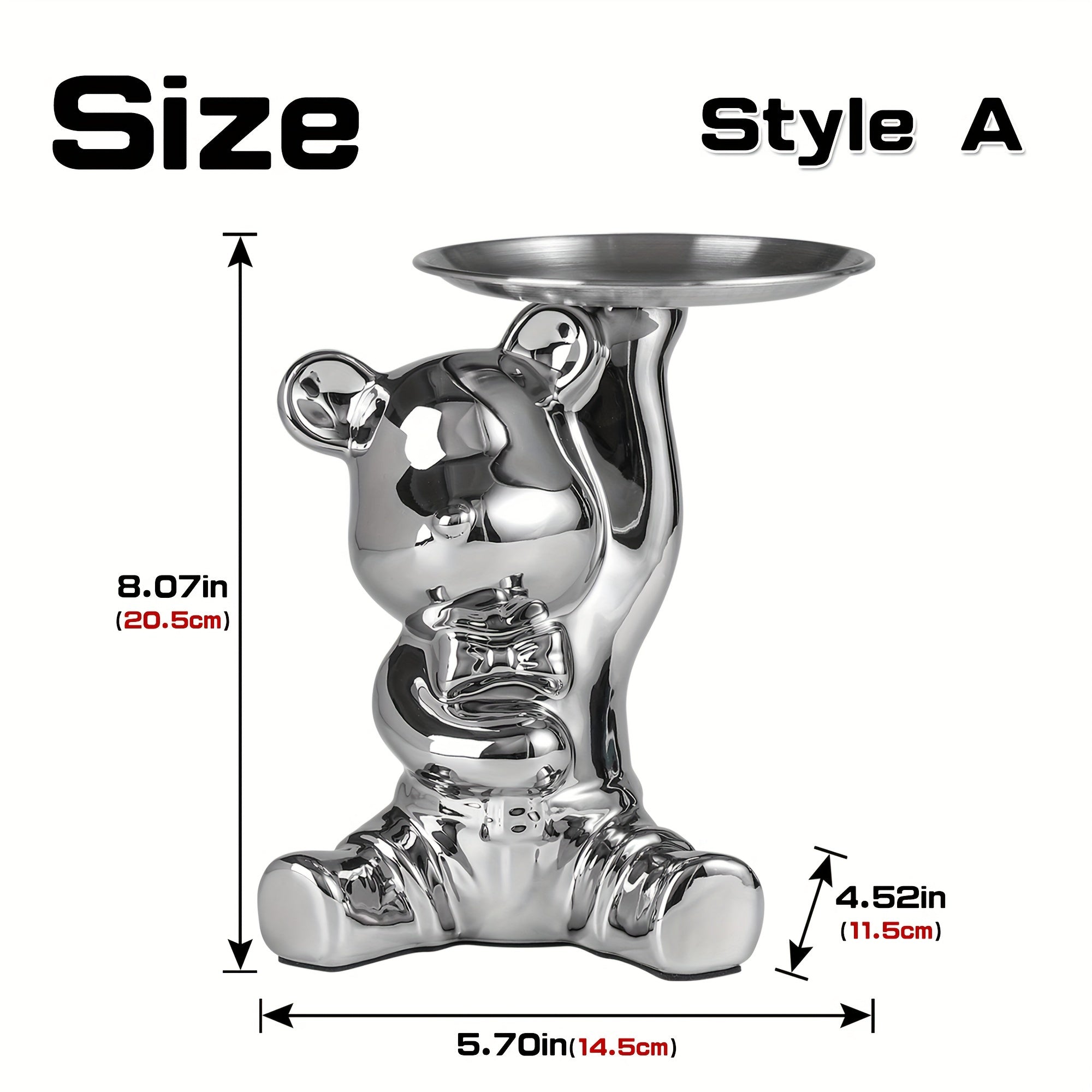 CeramiBear - Ceramic Bear & Rabbit Decorative Tray