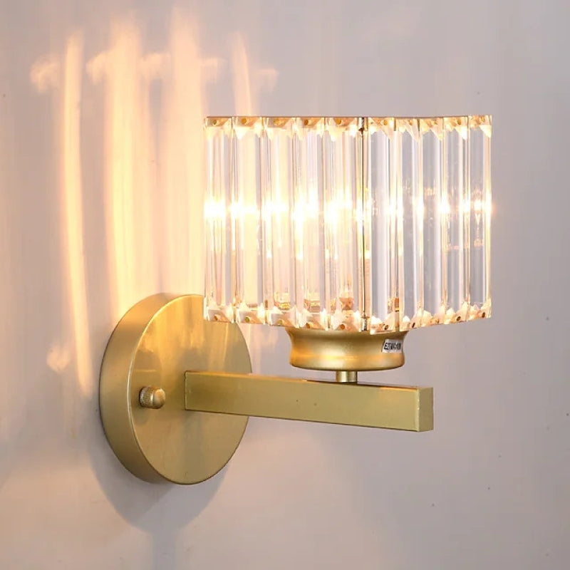 Lampada da parete LED Herbert Moderne - Interno - Nero - Camera da letto - Cristallo/Metallo