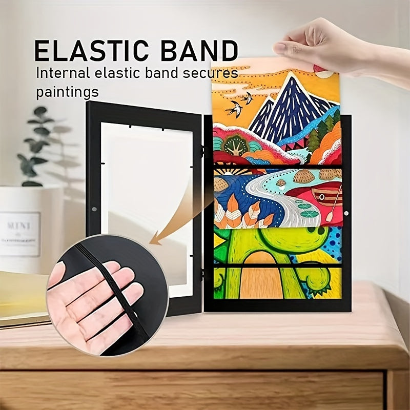 Marco de fotos magnético con frente intercambiable - Perfecto para pósters, fotos, pinturas y decoración de paredes para el hogar y la oficina